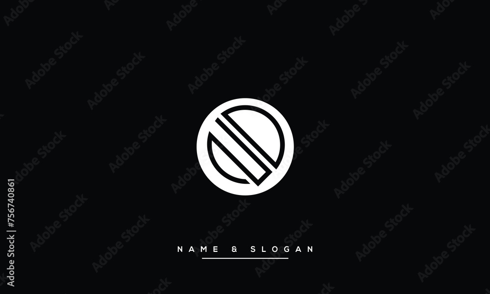 ND, DN, N, D, Abstract Letters Logo monogram ND, DN, N, D, Abstract Letters Logo monogram