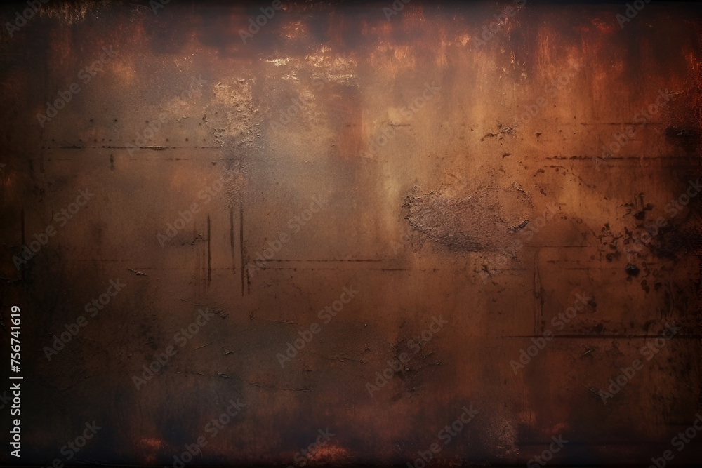 Fototapeta premium Grunge rusted metal texture, red oxidized metal background. Old iron panel