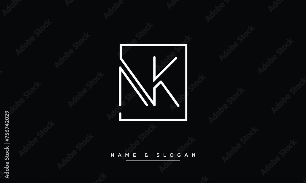 Alphabets NK, KN, Initials Letters Logo Monogram
Alphabets NK, KN, Initials Letters Logo Monogram