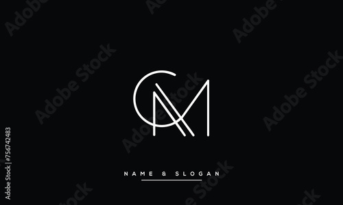 MC,C M, M, C, Abstract Letters Logo monogram
