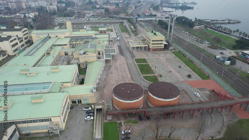 factory and chimney factory and chimney