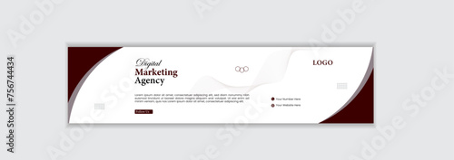 linkedin cover design with simple background for your agency.