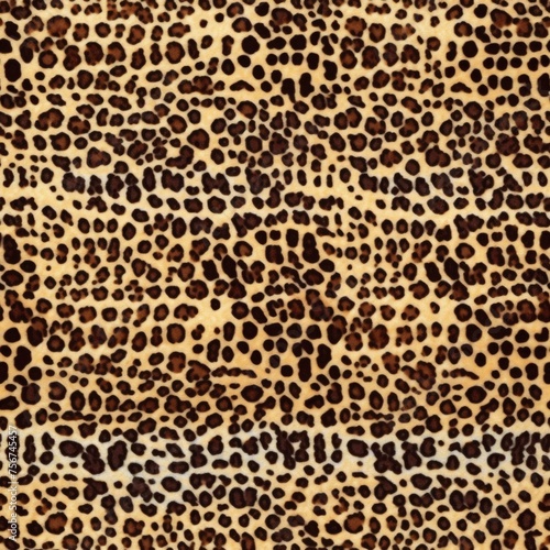 A classic leopard spotted pattern with a natural color palette  creating an authentic wild fur texture for various fashion and interior design projects.