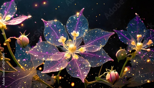background with fractal flowers