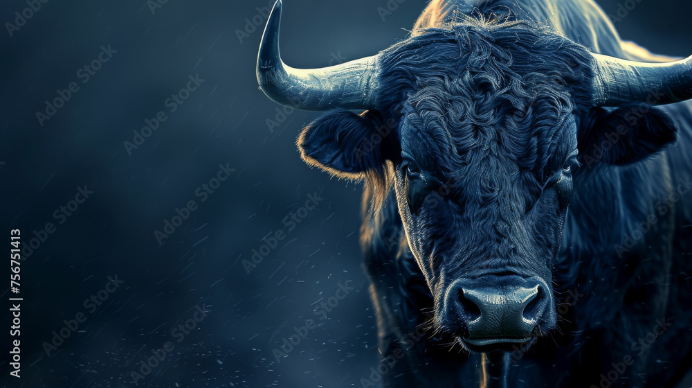 Aggressive bull, stock trading symbol Aggressive bull, stock trading symbol