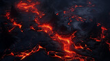 Dramatic Lava Landscape at Twilight: A Glimpse into Earth’s Fiery Heart