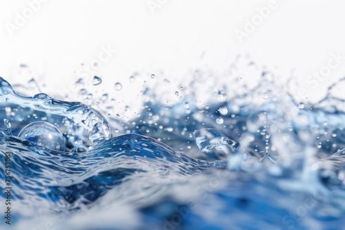 Detailed close up of a wave in the ocean, perfect for nature backgrounds