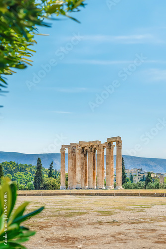 A view of the Temple of Olympian Zeus in the middle of Athens, Greece © Nick Brundle