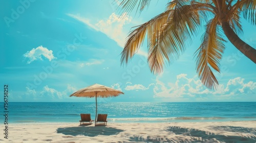the surrounding tropical landscape, such as palm trees, clear blue water, and golden sandy beaches, to enhance the authenticity and allure of the scene.
