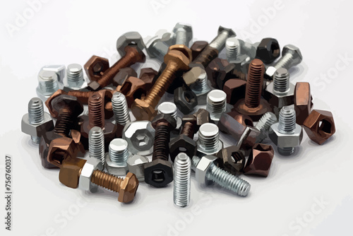 screws nuts bolts washers screws loose in assortment