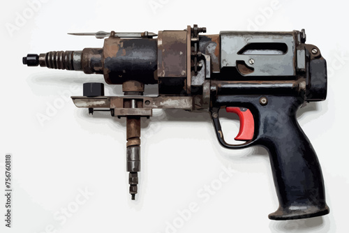 bolts and nuts on a white background