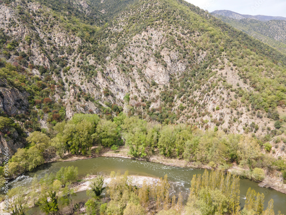 Struma River passing through the Kresna Gorge, Bulgaria