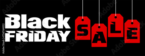 Black Friday design for advertising, banners, leaflets and flyers.