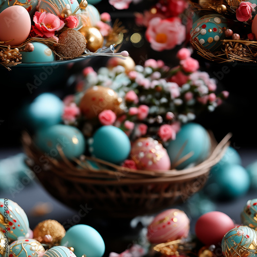 Easter Motifs: Seamless Spring Texture © Johnovich