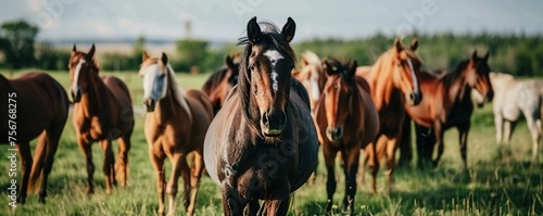 a group of horses
