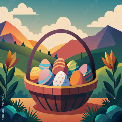 Easter Basket: A Celebration of Spring Colors