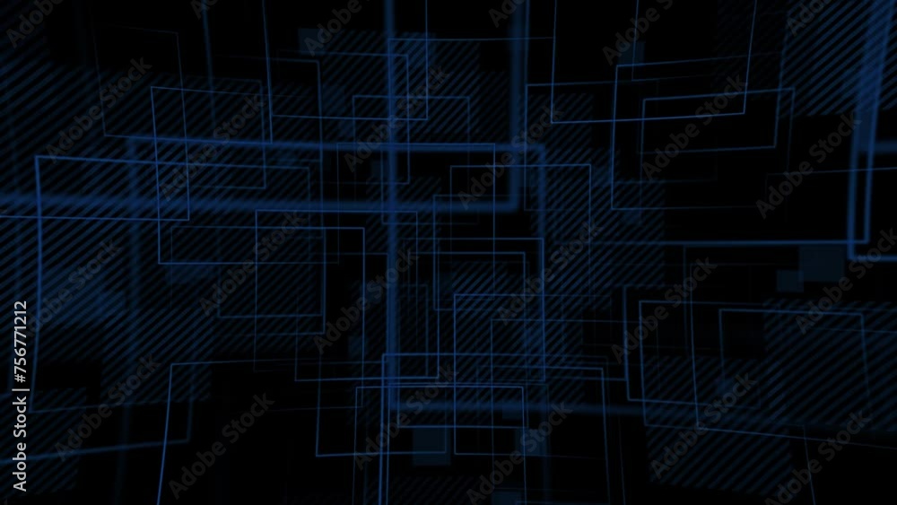 Dark abstract geometric technology background with a repeating ...