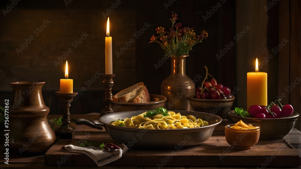 burning candles in a church, ai generated burning candles in a church, ai generated