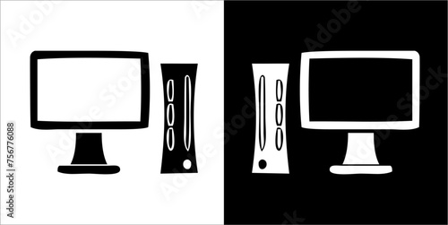Illustration vector graphics of video game icon
