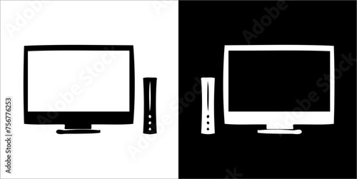 Illustration vector graphics of video game icon