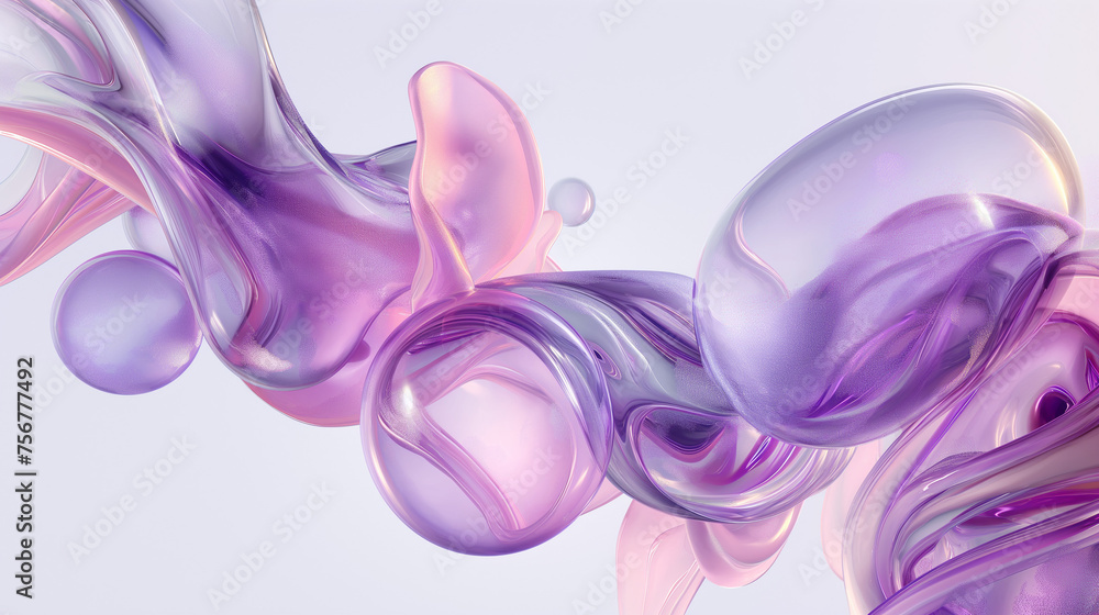 Fototapeta premium Serene Purple Dreamscape
