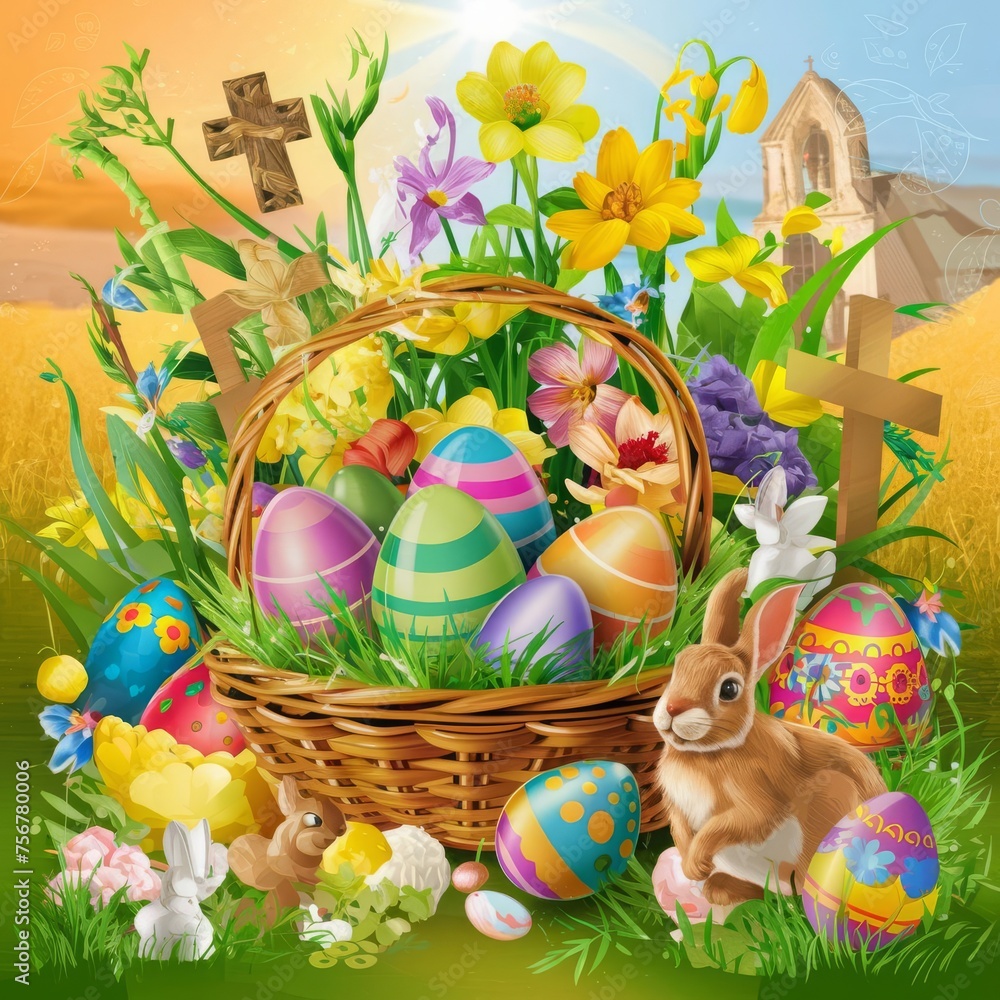 Easter symbols, such as decorated eggs, bunnies, and chicks, evoke the spirit of the holiday and add a festive touch to celebrations.