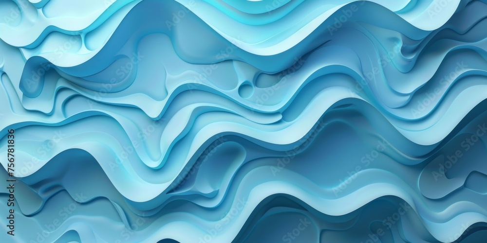 A blue wave with a lot of detail - stock background. A blue wave with a lot of detail - stock background.