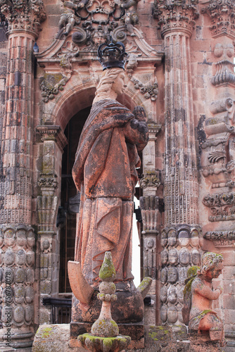 Estatua en iglesia de Santa Prisca, Taxco photo