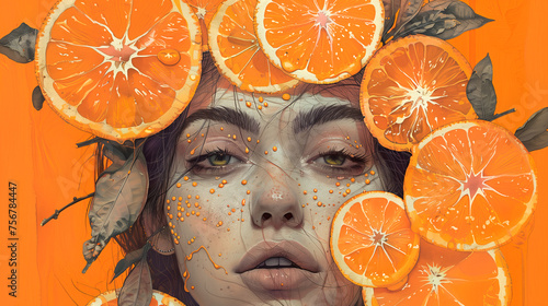 Kobieta z Pomarańczami