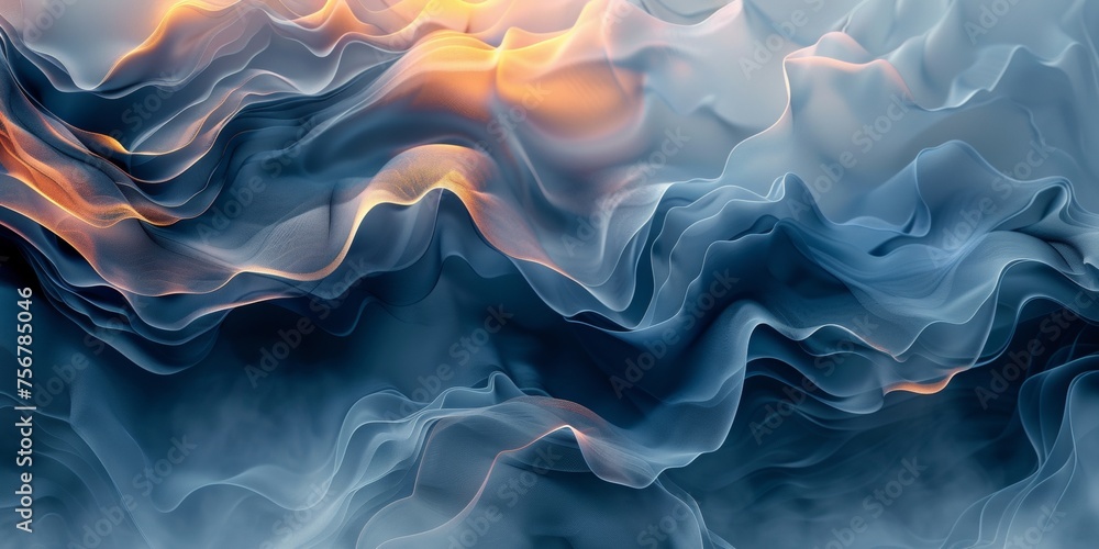 The image is a beautiful, abstract representation of ocean waves - stock background.