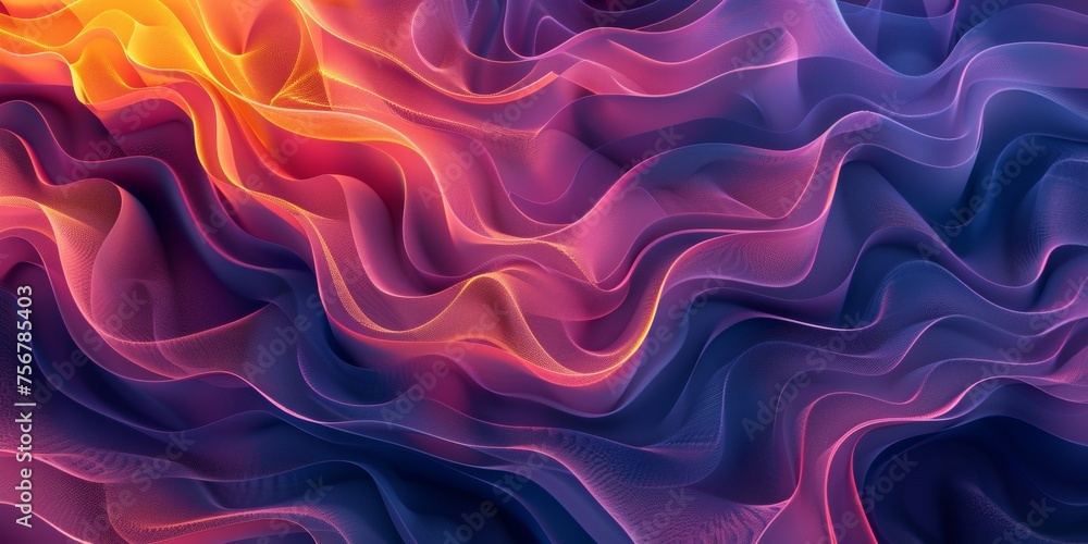 A colorful, abstract image of a wave with a purple and orange hue - stock background. A colorful, abstract image of a wave with a purple and orange hue - stock background.
