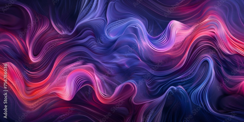 A colorful, abstract painting with a purple and blue wave - stock background. A colorful, abstract painting with a purple and blue wave - stock background.