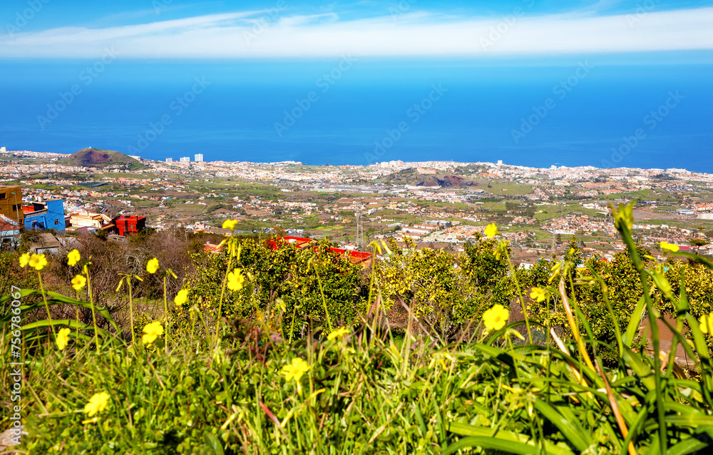 Small town, Island Tenerife, Canary Islands, Spain, Europe.