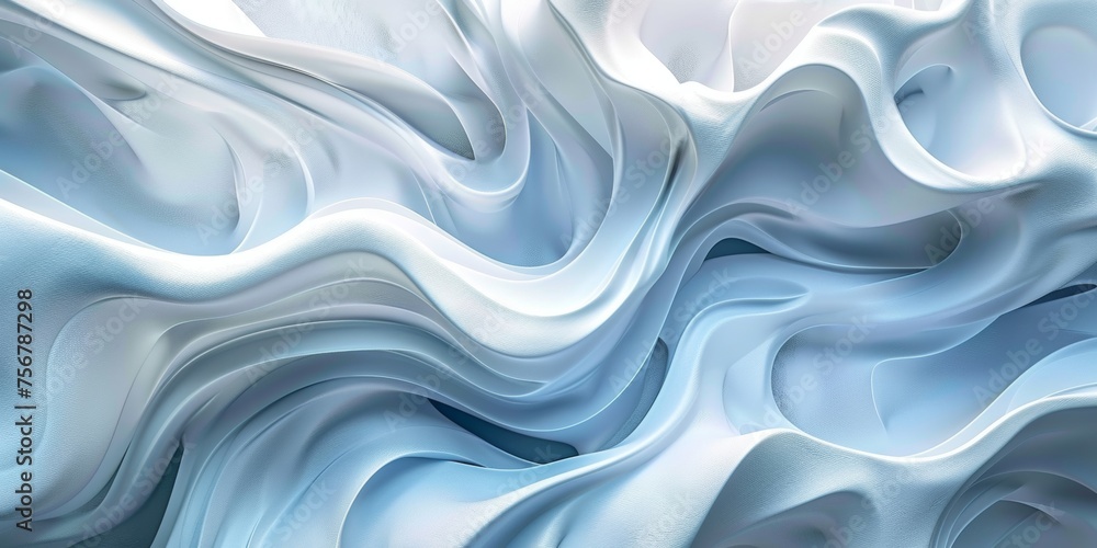 A white and blue abstract painting of a wave - stock background. A white and blue abstract painting of a wave - stock background.