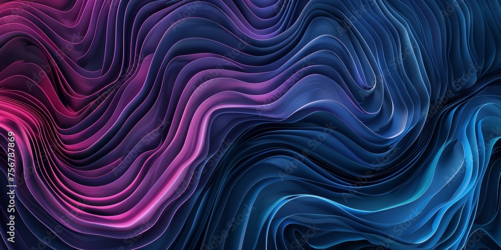 A colorful, abstract image with purple and blue lines - stock background.