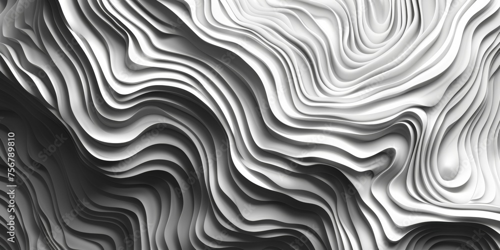 A black and white image of a wave with a white background - stock background. A black and white image of a wave with a white background - stock background.