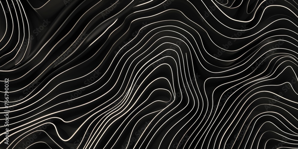 A black and white image of a wave with a lot of lines - stock background. A black and white image of a wave with a lot of lines - stock background.