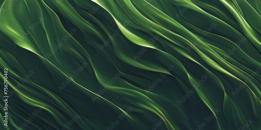 A green background with wavy lines - stock background. A green background with wavy lines - stock background.