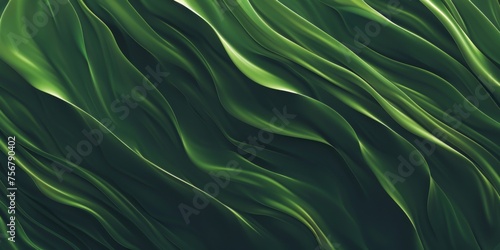 A green background with wavy lines - stock background.