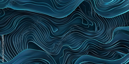 A blue and white abstract painting with a lot of lines - stock background.