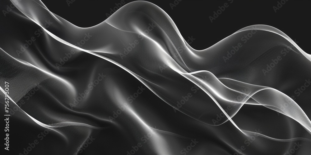 A black and white image of a wave with a white background - stock background. A black and white image of a wave with a white background - stock background.