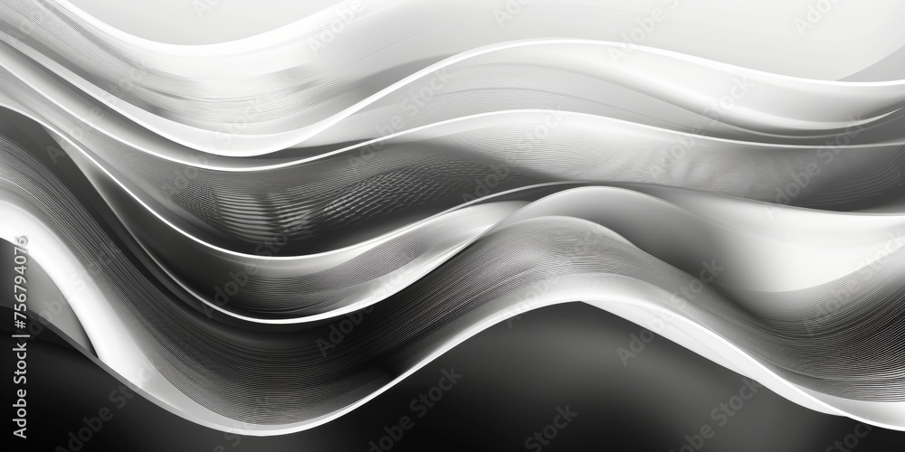 A black and white image of a wave with a white background - stock background. A black and white image of a wave with a white background - stock background.