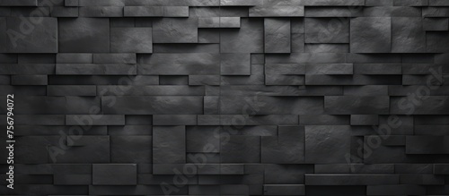 Dark gray rectangular texture for interior wallpaper or cover background.
