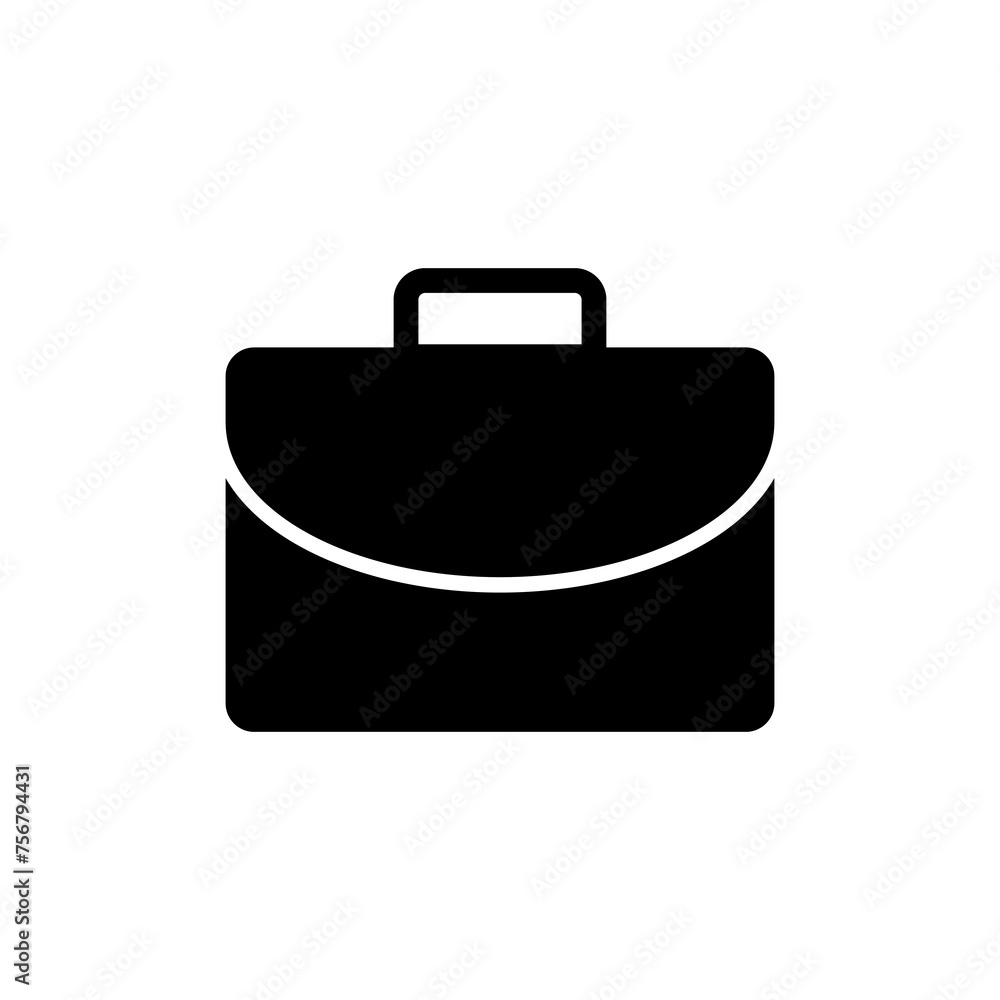 Briefcase icon vector isolated on white background. Briefcase vector icon Briefcase icon vector isolated on white background. Briefcase vector icon