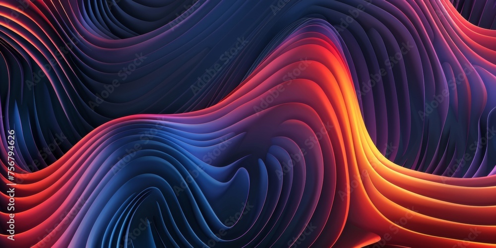 A colorful, abstract image with a wave-like pattern - stock background. A colorful, abstract image with a wave-like pattern - stock background.