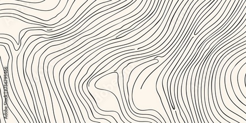 A black and white drawing of a wave with a white background - stock background.