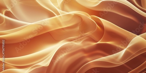 A long, flowing piece of fabric with a warm, golden hue - stock background.