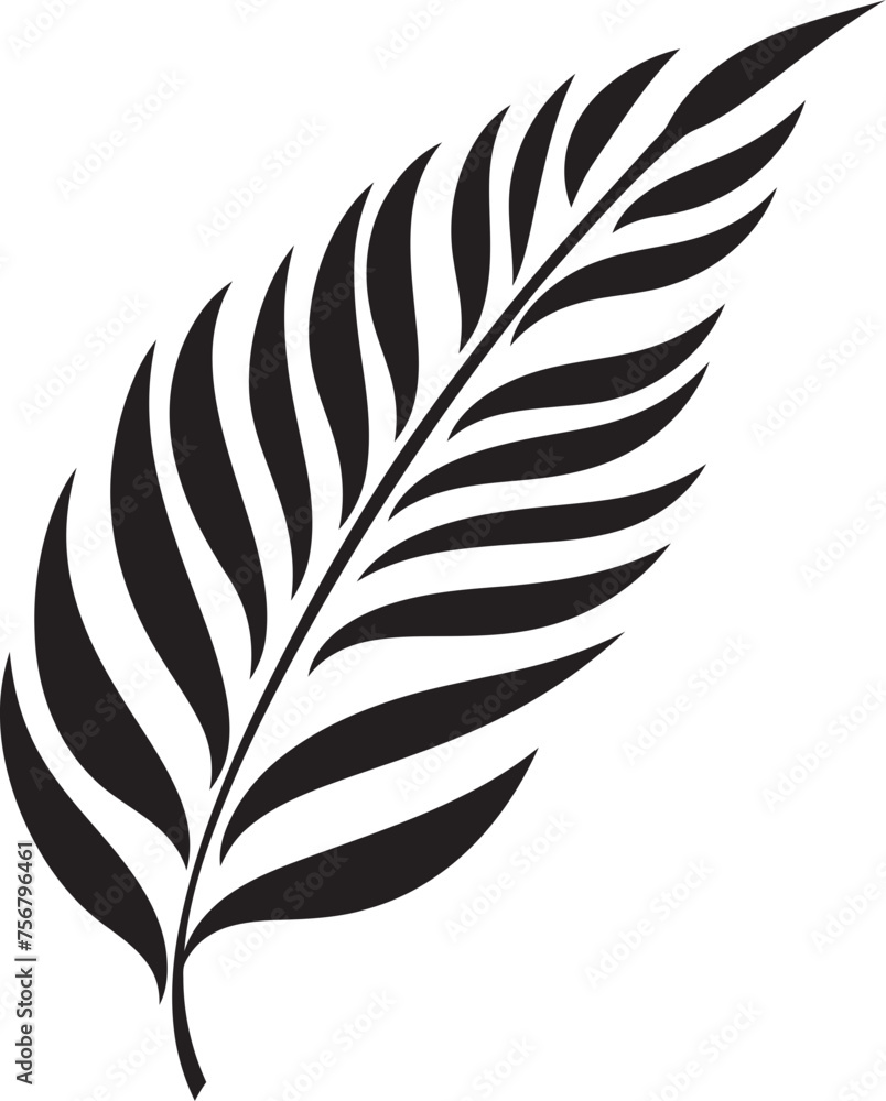 Serenity in Nature: Onekine Tropical Plant Leaves Vector Logo Tranquil Tropics: Onekine Exotic Plant Black Logo Design Serenity in Nature: Onekine Tropical Plant Leaves Vector Logo Tranquil Tropics: Onekine Exotic Plant Black Logo Design
