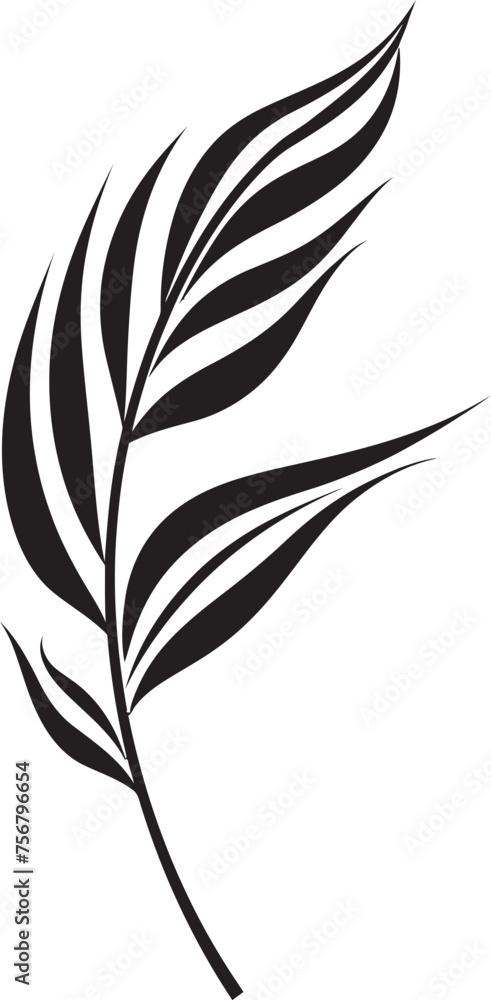 Leafy Luxuriance: Onekine Tropical Leaves Vector Black Icon Exotic Foliage Elegance: Onekine Tropical Plant Leaves Vector Black Logo Leafy Luxuriance: Onekine Tropical Leaves Vector Black Icon Exotic Foliage Elegance: Onekine Tropical Plant Leaves Vector Black Logo