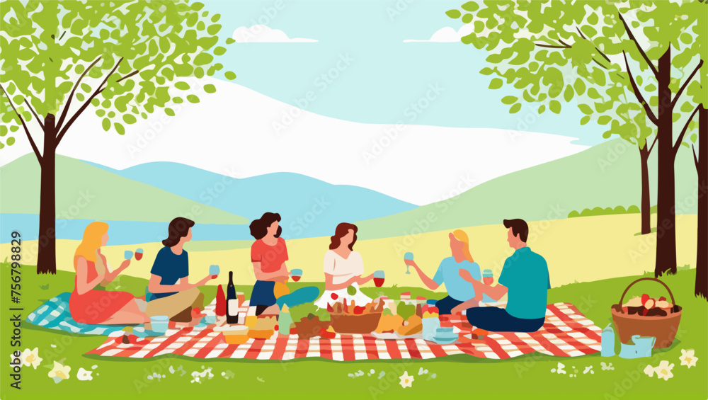 Cherishing Spring Moments: Picnic in the Park Cherishing Spring Moments: Picnic in the Park